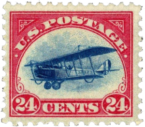 Original color sampling of a U.S. Postage .24 cents stamp